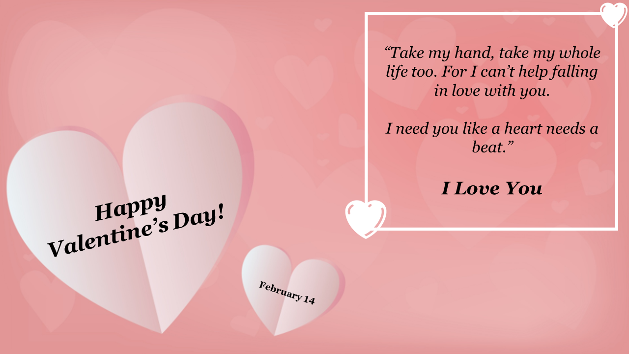Free - Valentines Day Animated PPT Template Free Google Slides